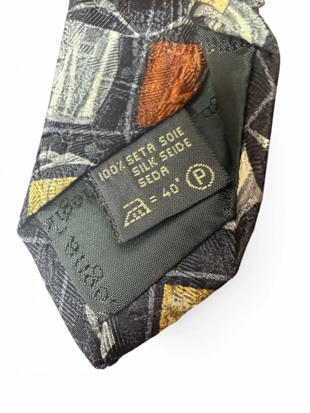 Vintage Ermenegildo Zegna 100% Silk Tie Bundle Italian Geometric Novelty Wide
